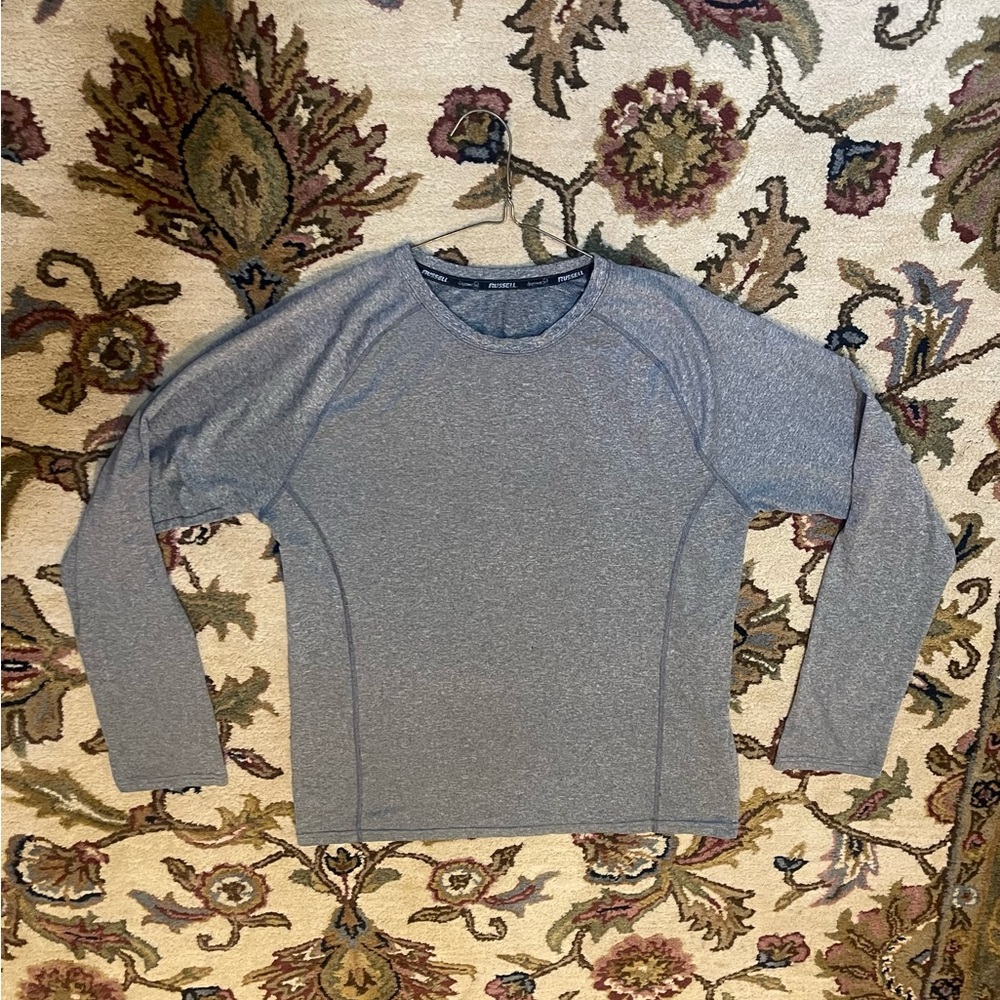 Russell Dri-Power 360 Men’s Gray Long Sleeve Athletic Shirt – Size Large